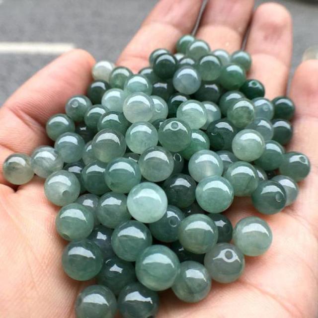 High Ice Grade A Myanmar Jadeite Round Jade Beads For Jewelry Making Diy  String Bracelet Beaded Necklace Jewellery Accessories - AliExpress